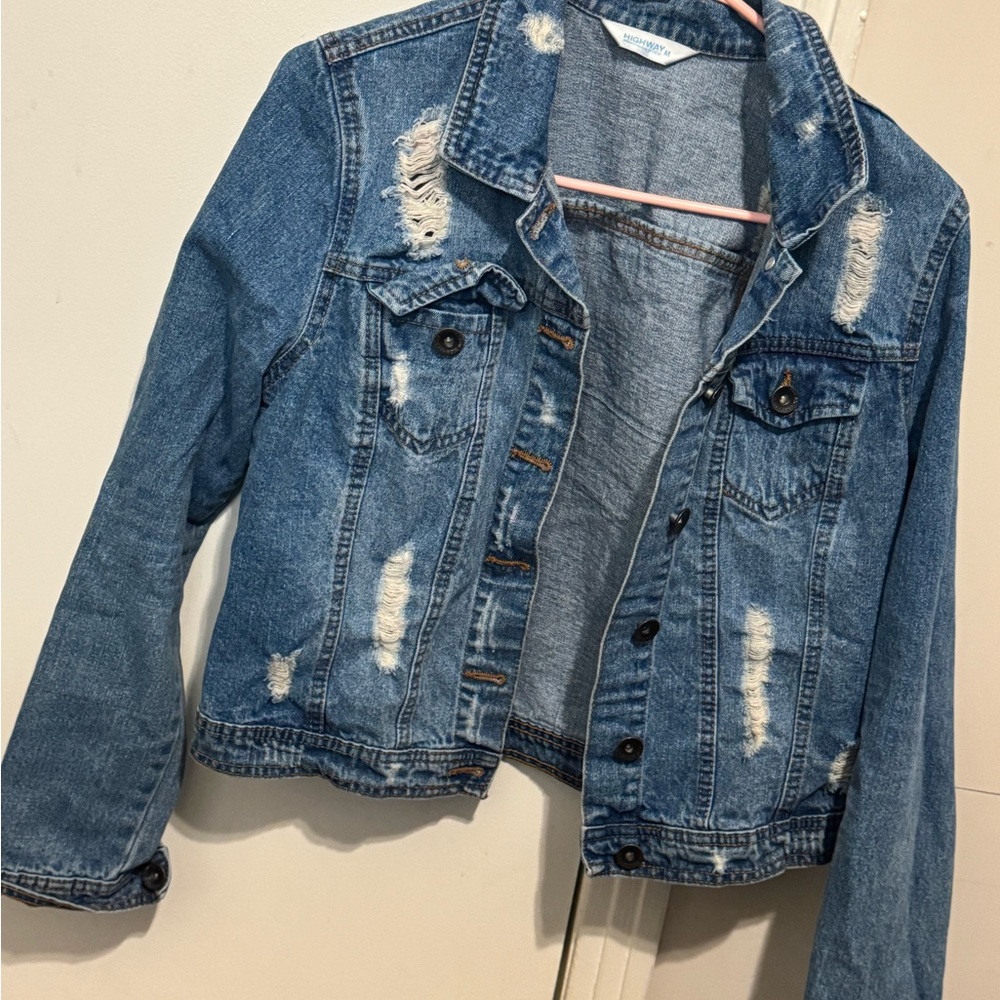 Distressed Denim Jacket